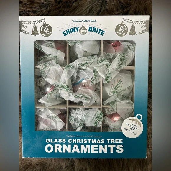 NIB Christopher Radko Presents Shiny Brite Vintage Glass Ornaments, Box of 12 - Picture 2 of 5